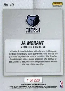 Back of Ja Morant