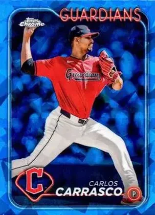 2024 Topps Chrome Update Sapphire Edition #USCS118 - Carlos Carrasco - Cleveland Guardians