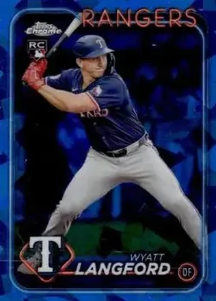 2024 Topps Chrome Update Sapphire Edition #USCS151 - Wyatt Langford - Texas Rangers