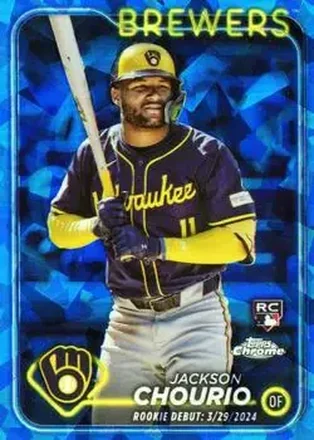 2024 Topps Chrome Update Sapphire Edition #USCS155 - Jackson Chourio - Milwaukee Brewers