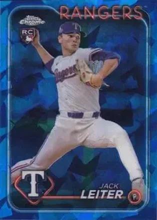 2024 Topps Chrome Update Sapphire Edition #USCS156 - Jack Leiter - Texas Rangers