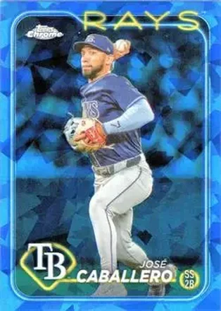 2024 Topps Chrome Update Sapphire Edition #USCS161 - José Caballero - Tampa Bay Rays