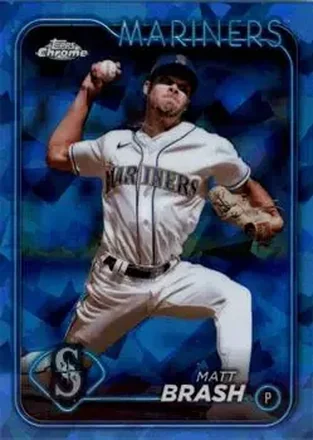 2024 Topps Chrome Update Sapphire Edition #USCS168 - Matt Brash - Seattle Mariners