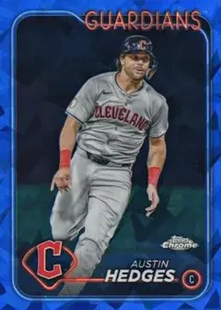 2024 Topps Chrome Update Sapphire Edition #USCS174 - Austin Hedges - Cleveland Guardians