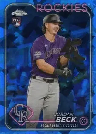 2024 Topps Chrome Update Sapphire Edition #USCS198 - Jordan Beck - Colorado Rockies