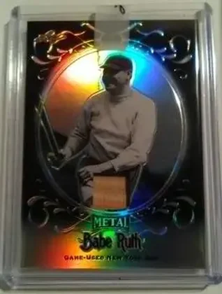 2019 Leaf Metal Babe Ruth Collection - Black #03 - Babe Ruth - New York Yankees