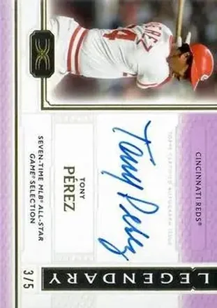 2024 Topps Definitive Collection - Legendary Autograph Collection Purple #LAC-TP - Tony Pérez - Cincinnati Reds