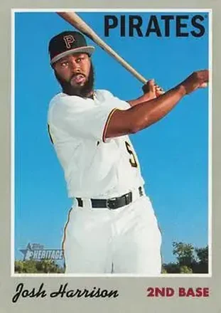 2019 Topps Heritage #8 - Josh Harrison - Pittsburgh Pirates