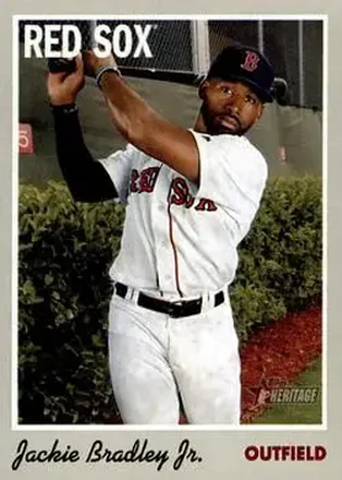 2019 Topps Heritage #10 - Jackie Bradley Jr. - Boston Red Sox