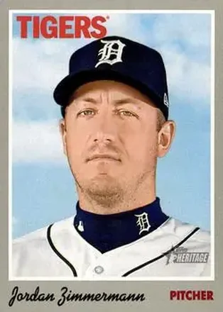 2019 Topps Heritage #12 - Jordan Zimmermann - Detroit Tigers