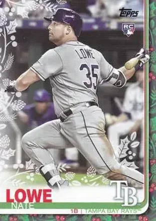 2019 Topps Holiday #HW3 - Nathaniel Lowe - Tampa Bay Rays