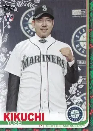 2019 Topps Holiday #HW19 - Yusei Kikuchi - Seattle Mariners