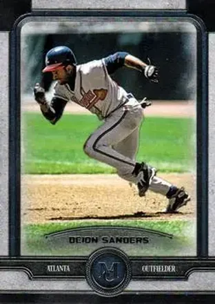 2019 Topps Museum Collection #9 - Deion Sanders - Atlanta Braves
