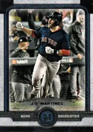 2019 Topps Museum Collection #14 - J.D. Martinez - Boston Red Sox