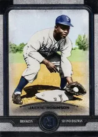 2019 Topps Museum Collection #18 - Jackie Robinson - Brooklyn Dodgers