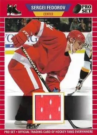 2021-22 Pro Set - Memorabilia Red #PSM-71 - Sergei Fedorov - Detroit Red Wings