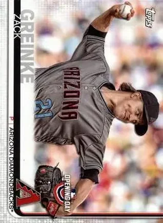 2019 Topps Opening Day #12 - Zack Greinke - Arizona Diamondbacks