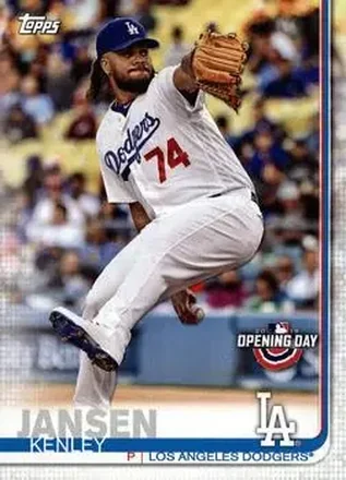 2019 Topps Opening Day #21 - Kenley Jansen - Los Angeles Dodgers