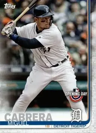 2019 Topps Opening Day #23 - Miguel Cabrera - Detroit Tigers