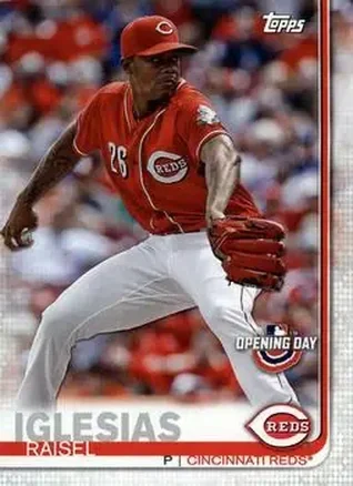 2019 Topps Opening Day #27 - Raisel Iglesias - Cincinnati Reds