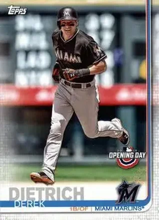 2019 Topps Opening Day #32 - Derek Dietrich - Miami Marlins