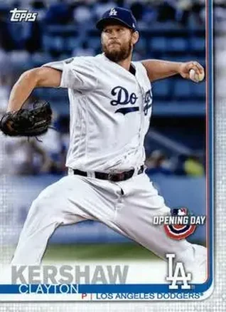 2019 Topps Opening Day #46 - Clayton Kershaw - Los Angeles Dodgers