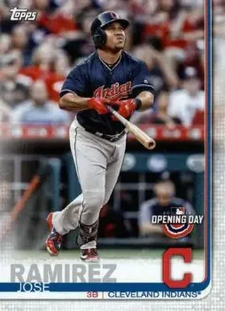 2019 Topps Opening Day #77 - José Ramírez - Cleveland Indians