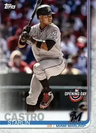2019 Topps Opening Day #87 - Starlin Castro - Miami Marlins