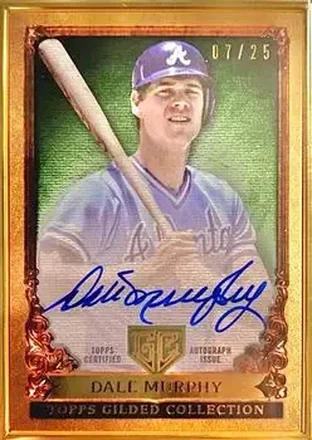 2023 Topps Gilded Collection - Gallery of Gold Autographs Emerald #GOG-DM - Dale Murphy - Atlanta Braves
