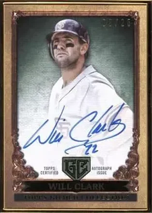 2023 Topps Gilded Collection - Gallery of Gold Autographs Emerald #GOG-WC - Will Clark - San Francisco Giants