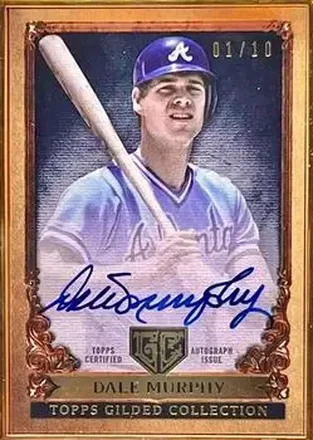 2023 Topps Gilded Collection - Gallery of Gold Autographs Onyx #GOG-DM - Dale Murphy - Atlanta Braves