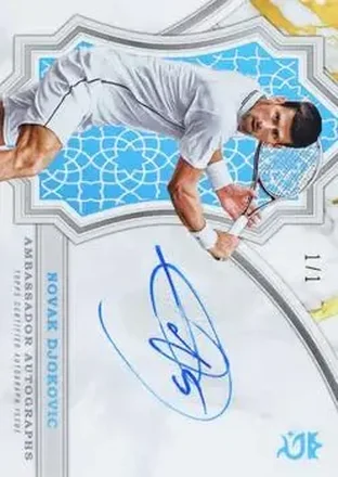 2024 Topps Royalty Collection - Ambassador Autographs Platinum #AA-ND - Novak Djokovic