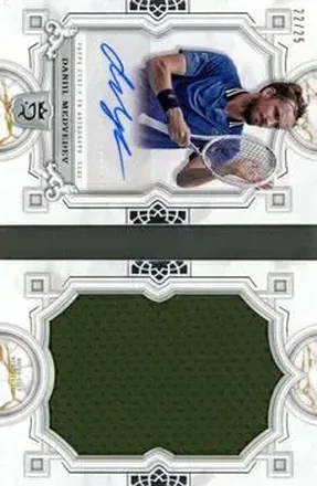 2024 Topps Royalty Collection - Autographed Jumbo Relic Books #AJR-DM - Daniil Medvedev