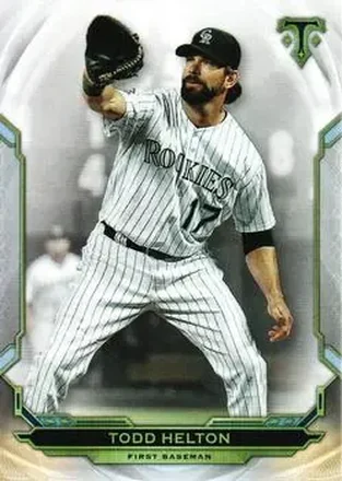 2019 Topps Triple Threads #3 - Todd Helton - Colorado Rockies