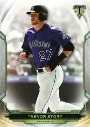 2019 Topps Triple Threads #7 - Trevor Story - Colorado Rockies
