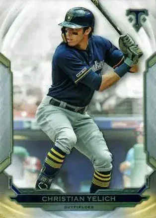 2019 Topps Triple Threads #13 - Christian Yelich - Milwaukee Brewers