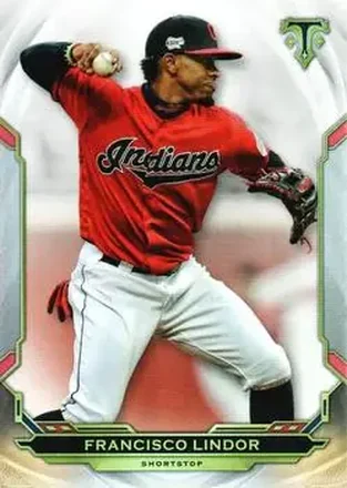 2019 Topps Triple Threads #24 - Francisco Lindor - Cleveland Indians
