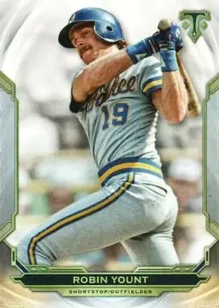 2019 Topps Triple Threads #30 - Robin Yount - Milwaukee Brewers