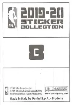 Back of & Card Collection (European Edition) 8 All Star 2019 Charlotte Logo