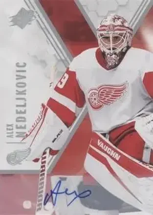 2021-22 SPx - Autographs #39 - Alex Nedeljkovic - Detroit Red Wings
