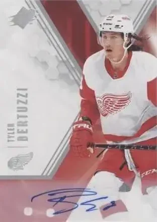2021-22 SPx - Autographs #59 - Tyler Bertuzzi - Detroit Red Wings