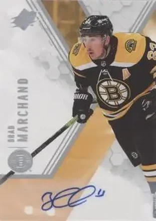2021-22 SPx - Autographs #63 - Brad Marchand - Boston Bruins
