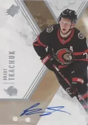 2021-22 SPx - Autographs #74 - Brady Tkachuk - Ottawa Senators