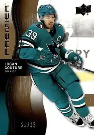 2023-24 Upper Deck Premier - Gold #21 - Logan Couture - San Jose Sharks