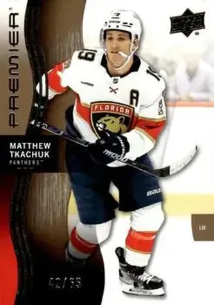 2023-24 Upper Deck Premier - Gold #55 - Matthew Tkachuk - Florida Panthers