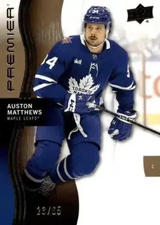 2023-24 Upper Deck Premier - Gold #57 - Auston Matthews - Toronto Maple Leafs