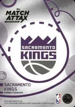 Back of Domantas Sabonis