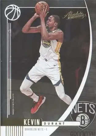 2019-20 Panini Absolute Memorabilia #4 - Kevin Durant - Brooklyn Nets