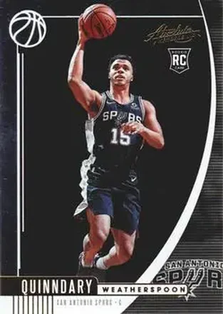 2019-20 Panini Absolute Memorabilia #28 - Quinndary Weatherspoon - San Antonio Spurs