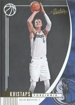 2019-20 Panini Absolute Memorabilia #41 - Kristaps Porziņģis - Dallas Mavericks